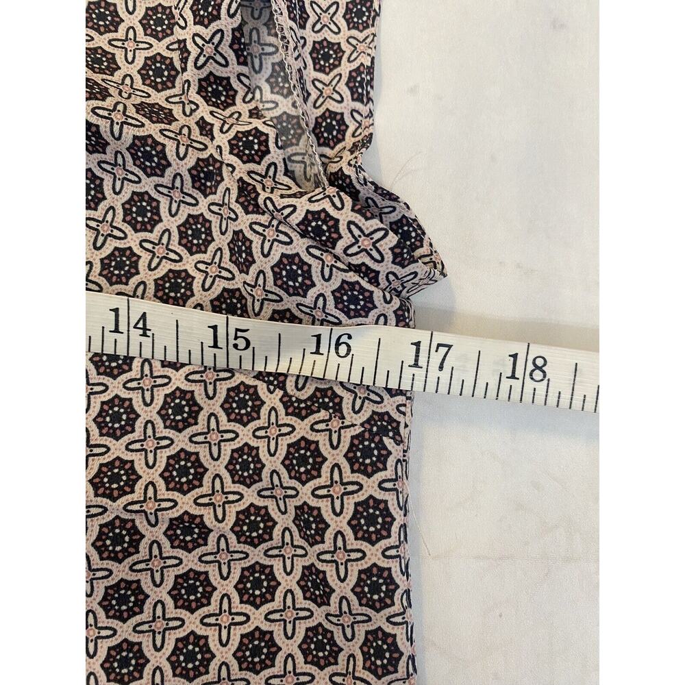Corp Core Workwear Blouse‎ Pink and Black Print Sleeveless Blouse XS - Picture 3 of 6